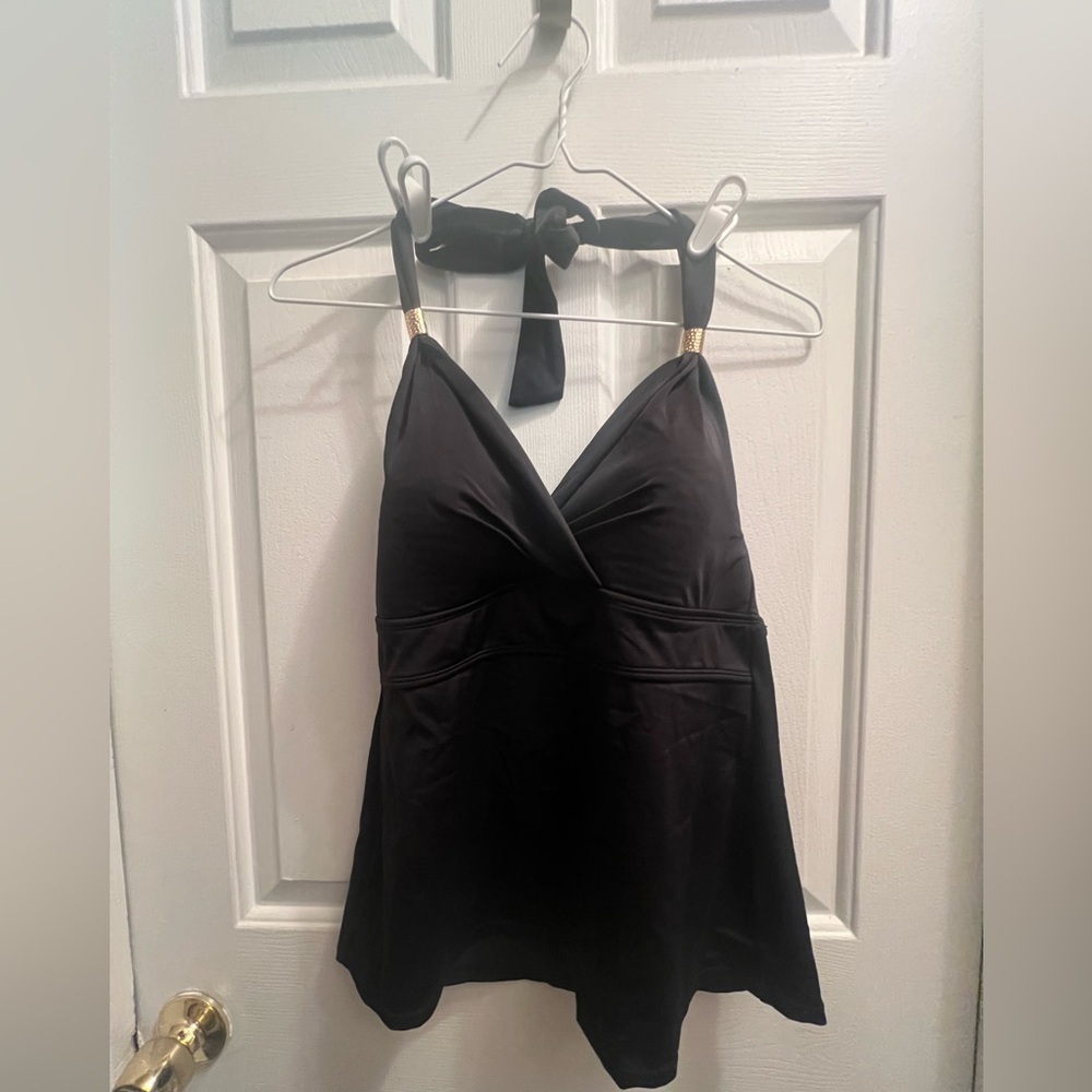 Jaclyn Smith Black Swim Coverup Timeless Elegance